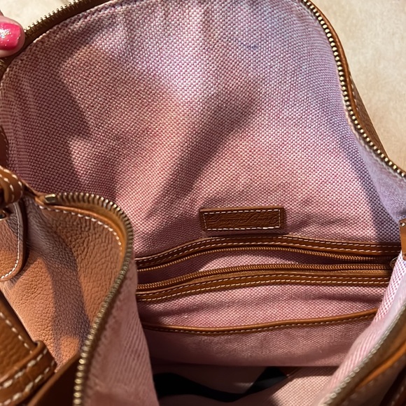 Dooney & Bourke pebbled leather caramel color handbag - Picture 6 of 7